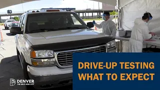 Denver's Drive-Up Testing Site at Pepsi Center