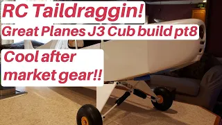 RC Taildraggin! Great Planes radio controlled J-3 Piper Cub build video #8