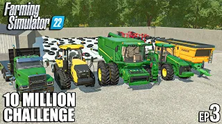 Compacting 380.000l SILAGE + CANOLA Harvest | 10 MILLION Challenge | Farming Simulator 22 - Ep 3