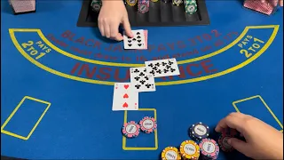 Blackjack | $30,000 Buy In | High Limit Table Play! HUGE WIN! Over $10,000 Bets!