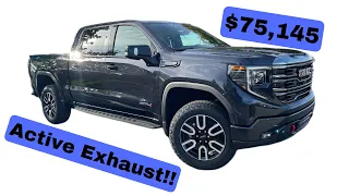 2024 GMC Sierra 1500 AT4 6.2 Liter V8 with Active Exhaust POV Test Drive & Review