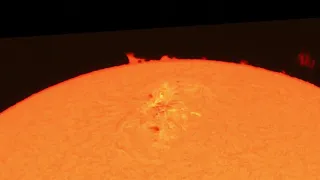 H-Alpha Solar image timelapse 2024/05/11