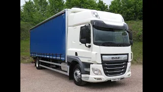 2020 69 DAF CF 260 Spacecab Euro 6 18 Ton Curtainsider with Tuck Away Tail Lift FD69FXM