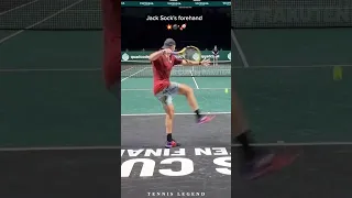 Jack Sock Sending Some Forehand Hot Shots