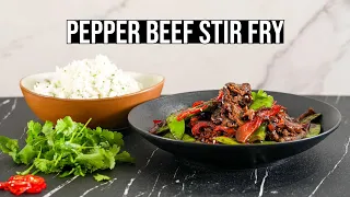 Pepper Beef Stir Fry | Easy Beef Stir Fry In Less Than 30 Minutes