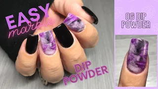 EASY MARBLE NAILS | DIP POWDER | OG DIP POWDER