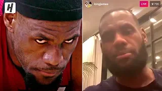LeBron James via IG Live on Mentality Heading Into Game 6 of Heat - Celtics in 2012 ECF!