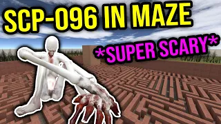 SCARY SCP-096 MAZE RUN!! (gmod scp)