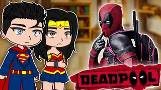 Justice League React To Deadpool | Wade Wilson | Gacha react