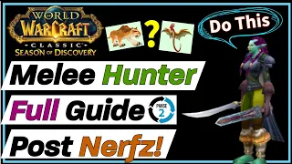 Melee Hunter Full Guide P2 - Season of Discovery - SoD Phase 2 - WoW Classic - Parse - Speed Run