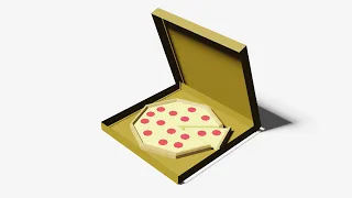 BLENDER 3.0  SIMPLE LOW POLY PIZZA MODELING