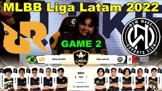 [PT] Game 2 - RRQ Akira vs New Wave - MLBB Liga Latam 2022 | Playoffs - Dia 1