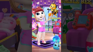 Bumble Bee Makeover  My Talking Angela 2 #angelaplaying #trending #viral #shorts #short #cosplay