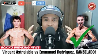 🥊BREAKING NEWS: Astrolabio vs Moloney, MALULUTO na! Rodriguez vs Lopez at Canelo vs Ryder KASADO na!