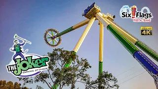 April 2022 The Joker Carnival of Chaos On RIde 4K POV with Queue Six Flags Fiesta Texas