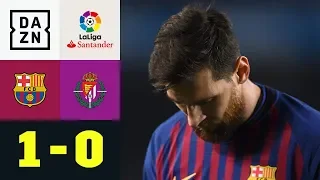 Lionel Messi trifft und vergibt einen Elfer: Barcelona - Valladolid 1:0 | La Liga | DAZN Highlights