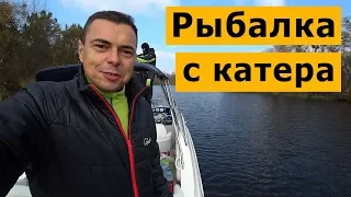 Рыбалка на Днепре с катера в районе Киева