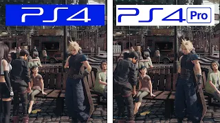 Final Fantasy VII Remake | PS4 VS PS4 Pro | Final Version Graphics & FPS Comparison