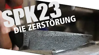SPK23 vs.Geschirrspüler!?Holz hebeln, Stahl hacken, was hält Survival Mattin Messer aus?Finaler Test