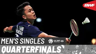 VICTOR Denmark Open 2023 | Weng Hong Yang (CHN) vs. Anthony Sinisuka Ginting (INA) [2] | QF
