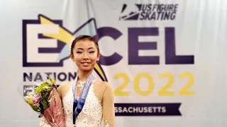 2022 Excel National Festival Final 4th place of Pre-Juvenile Plus Girls Excel Tiffany Kim