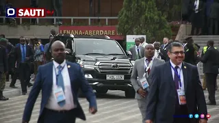 African Union Commission  Chair Moussa Faki Mahamat arrives at KICC for the Africa Climate Summit