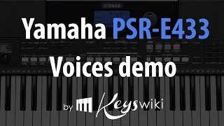 Yamaha PSR E 433. Voices demo