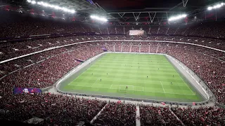 Unreal Engine 3D Wembley Stadium with Audience, 4K, 60 FPS