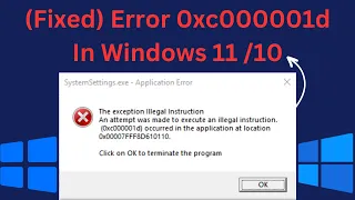 How To Fix Starfield Error 0xc000001d In Windows 11 || Resolve Error Code 0xc000001d In Windows 10