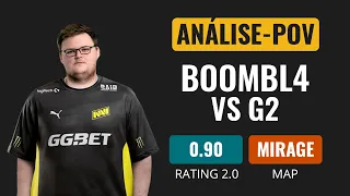 [ANÁLISE-POV] Na'vi Boombl4 VS G2 [Mirage] | CS GO DEMO