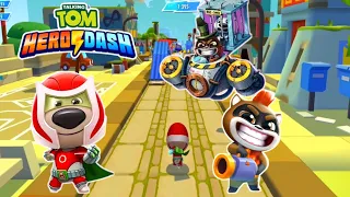 Talking Tom Hero Dash - Red Flame Ben vs Raccoon Boss