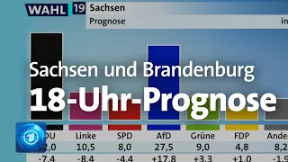 18-Uhr-Prognose zur Sachsen- und Brandenburg-Wahl