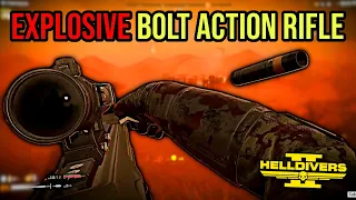 New Explosive Bolt Action Eruptor Rifle Gameplay in Helldivers 2