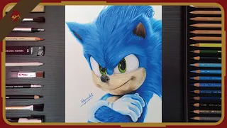 Drawing Sonic the Hedgehog | AdjercyArt