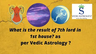What is the result of 7th Lord in the 1st house in the Birth Chart as per Vedic Astrology ?