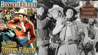 The Kid Rides Again | Western (1943) | Full Movie | Buster Crabbe