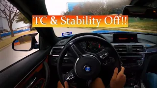 BMW M4 Stability & TC Off(POV)!!