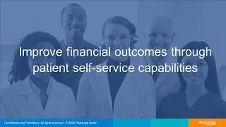 "Improve financial outcomes through patient self-service capabilities" webinar