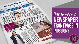 How to Create Newspaper Frontpage in Indesign? | Indesign Tutorial | Print Media | Adobe Photoshop