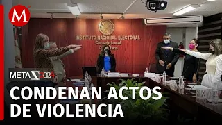 En Querétaro, junta local del INE da un minuto de silencio por fallecidos en este proceso electoral