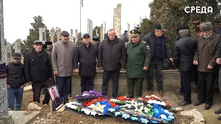 Прощание с военнослужащим Арсеном Магомедрагимовым, прошло на каспийском мусульманском кладбище