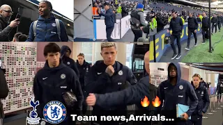 Team Arrivals,London Derby🔥James & Thiago Silva Return🔥Tottenham vs Chelsea,Team news,Kante,Fofana