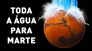 Algo estranho acontecerá se colocarmos toda a água da Terra em Marte.