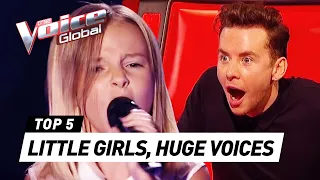 You won't believe the HUGE VOICES on these little girls on The Voice Kids