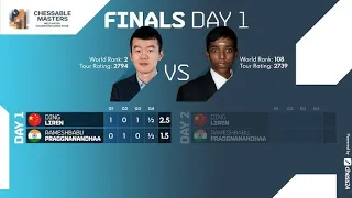 R.praggnanandhaa vs ding liren Chessable master (2022) 1-0 #praggnanandhaa #dingliren #chessmaster