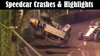 1980's Speedcar Midget Crashes & Highlights from Claremont Speedway Music Video