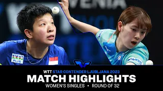 Zeng Jian vs Miyu Nagasaki | WS R32 | WTT Star Contender Ljubljana 2023