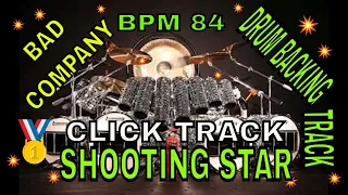 Shooting Star by Bad Company, Drum Backing Track, BPM 84