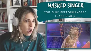 REACTING TO The Masked singer "The Sun" Performances - LeAnn Rimes