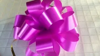 How To Make A Puff Bow - A Tutorial On How To Make A Bow For Flower Bouquets